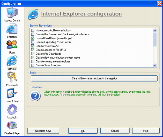 Internet Booth Screenshot